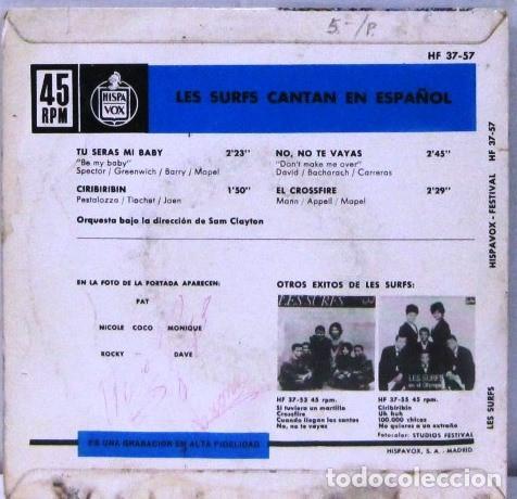 Discos de vinilo: LES SURF CANTAN EN ESPA&Ntilde;OL - SINGLE - Foto 2