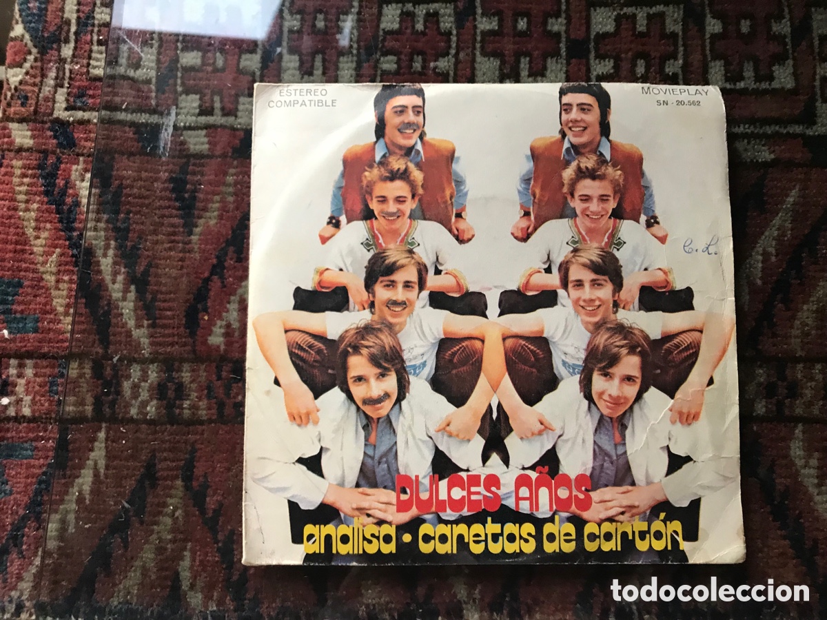 Disques de vinyle: Dulces a&ntilde;os. Analisa . Caretas de cart&oacute;n. Movieplay. Muy buscado y dif&iacute;cil