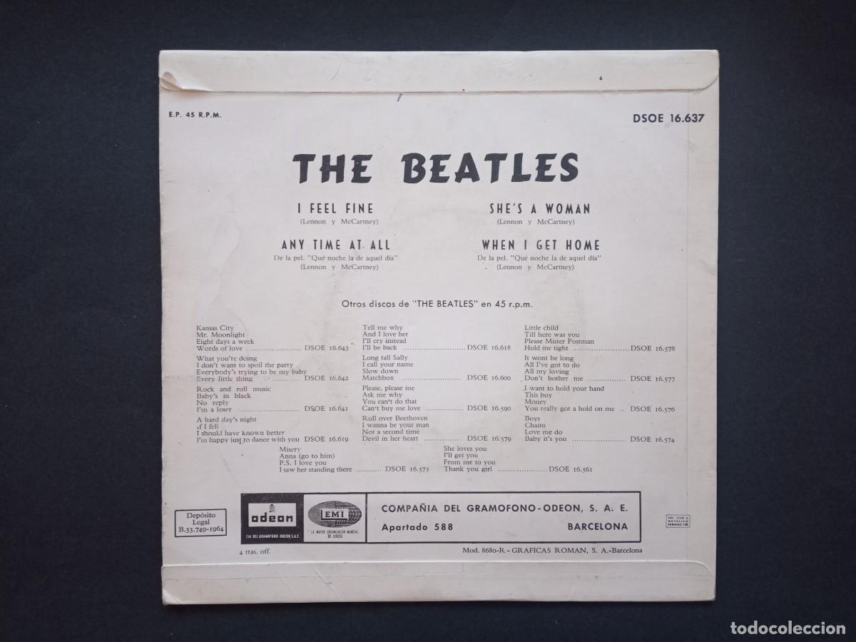 Discos de vinilo: Single de 1964 de The Beatles I Feel Fine - Foto 2