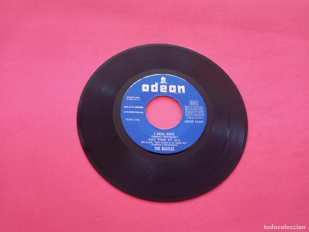 Discos de vinilo: Single de 1964 de The Beatles I Feel Fine - Foto 5