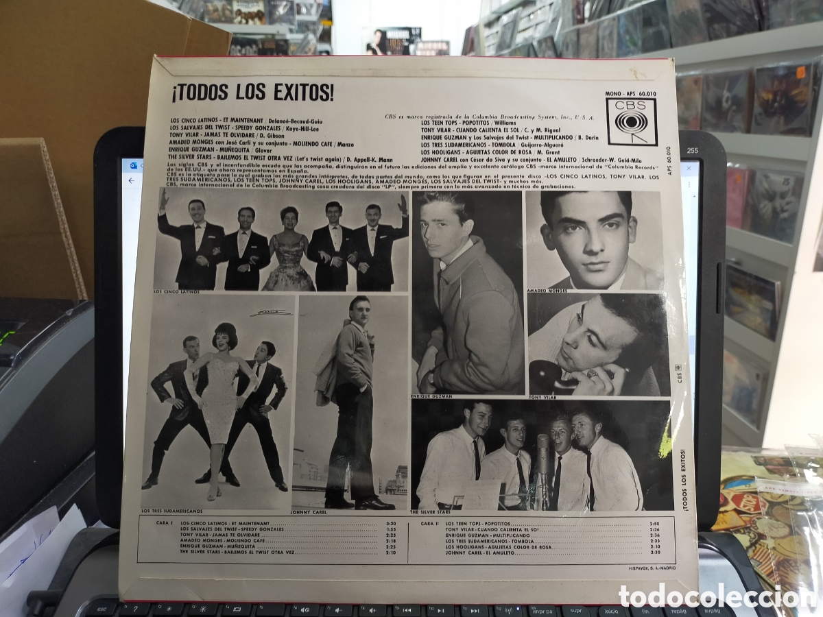 Discos de vinilo: Todos los &eacute;xitos! LP 1962 en muy buen estado - Foto 2