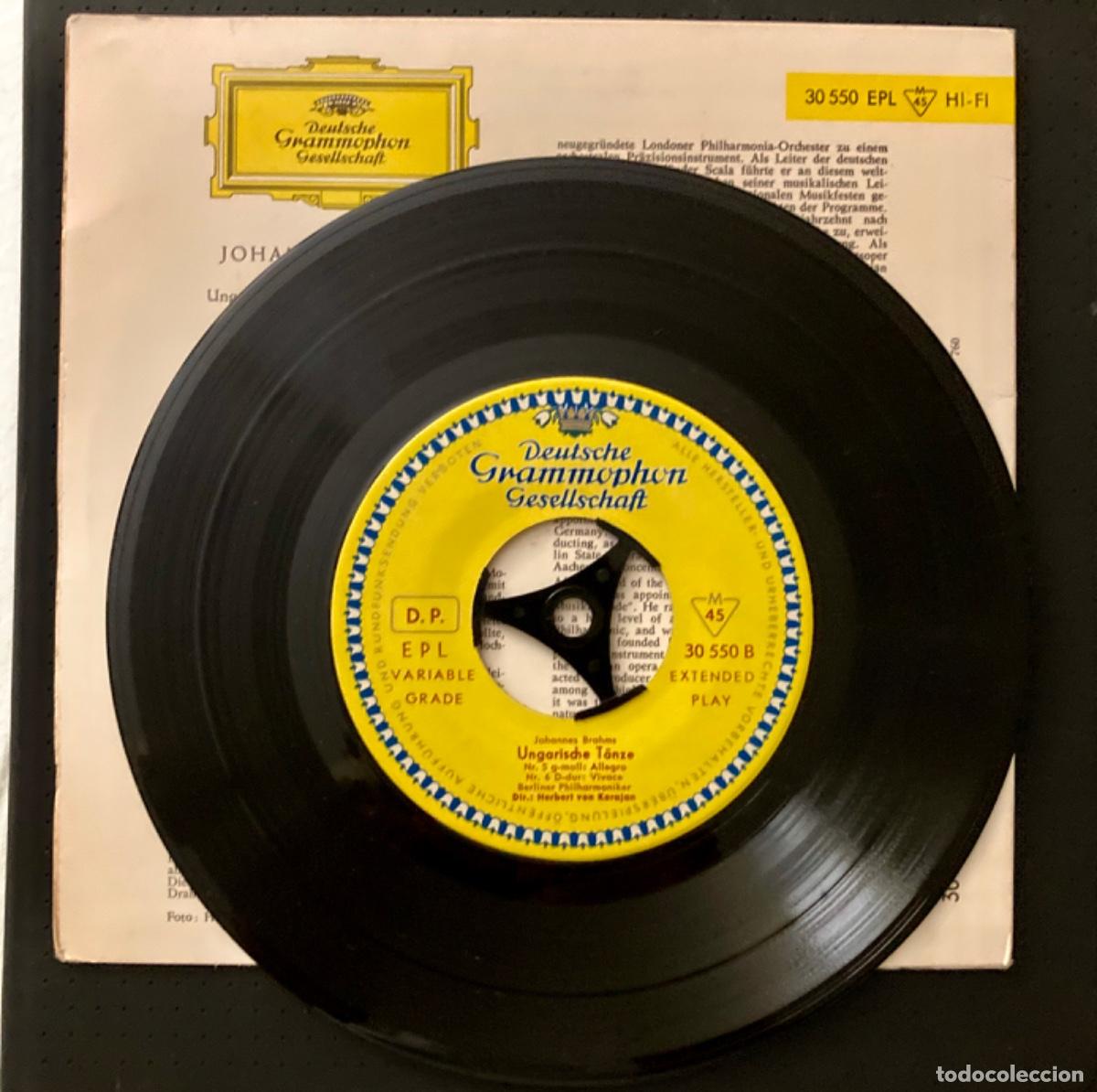Discos de vinilo: Karajan - Danzas H&uacute;ngaras - Brahms - Foto 3