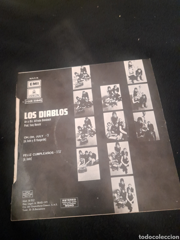 Discos de vinilo: Vinilo, OH, OH, July de Los Diablos de 1972 - Foto 2