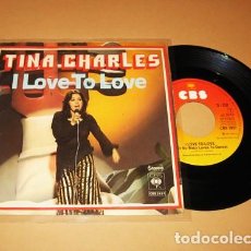 Discos de vinilo: TINA CHARLES - I LOVE TO LOVE - SINGLE - 1976 - TEMAZO DE MUSICA DISCO Nº1 EN TODO MUNDO
