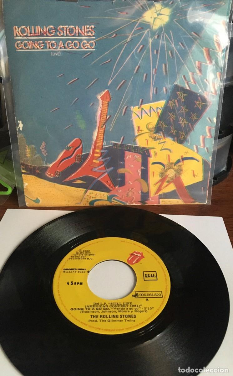 Discos de vinilo: THE ROLLING STONES - &rdquo;GOING TO A GO GO&rdquo;, single 7&rdquo; 1982 - Foto 1