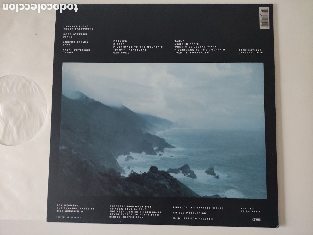 Discos de vinilo: Charles Lloyd &ndash; Notes From Big Sur - ECM Records &ndash; ECM 1465 - 1992 - Foto 2