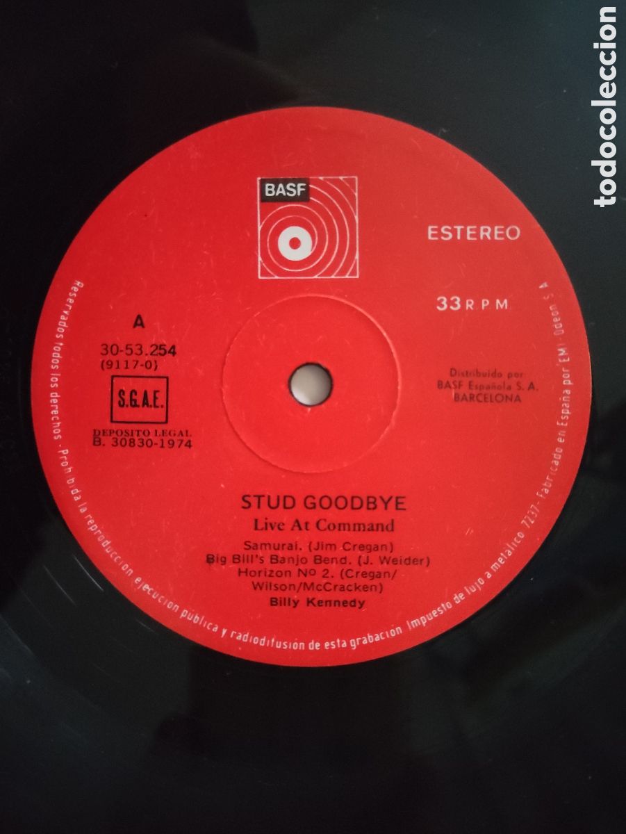 Discos de vinilo: Stud &ndash; Goodbye (Live At Command) - BASF &ndash; 30 53 254 - 1974 - Foto 4