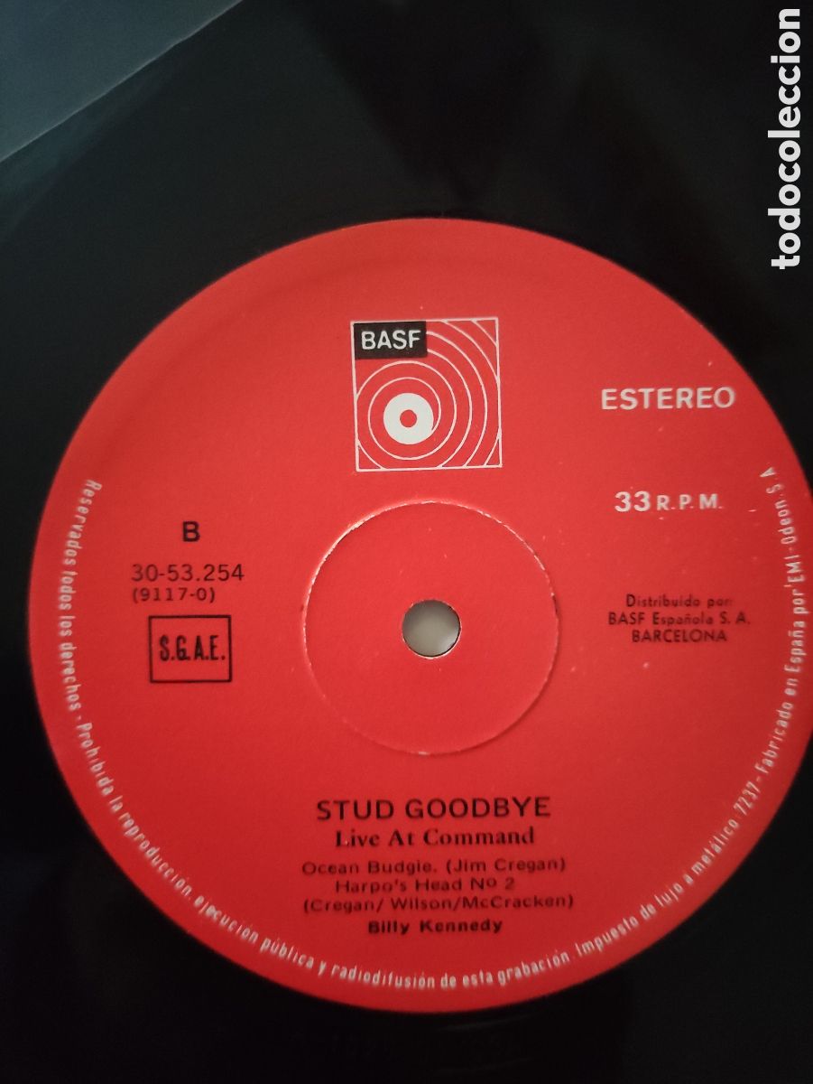 Discos de vinilo: Stud &ndash; Goodbye (Live At Command) - BASF &ndash; 30 53 254 - 1974 - Foto 5