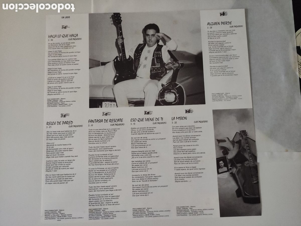 Discos de vinilo: Luis Piqueras Y los Recambios- Multitrack Records - 1993 - Foto 4