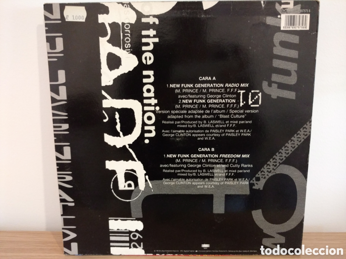 Discos de vinilo: FFF - New Funk Generation (Remix) (12&rdquo;, Maxi) - Foto 2