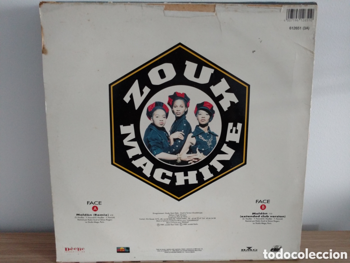 Discos de vinilo: Zouk Machine - Mald&ograve;n (Remix) (12&rdquo;, Maxi) - Foto 2