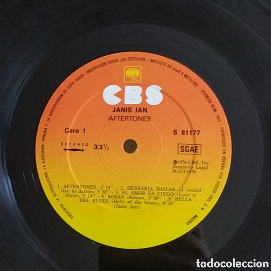 Discos de vinilo: Lp Janis Ian. Aftertones - Foto 3