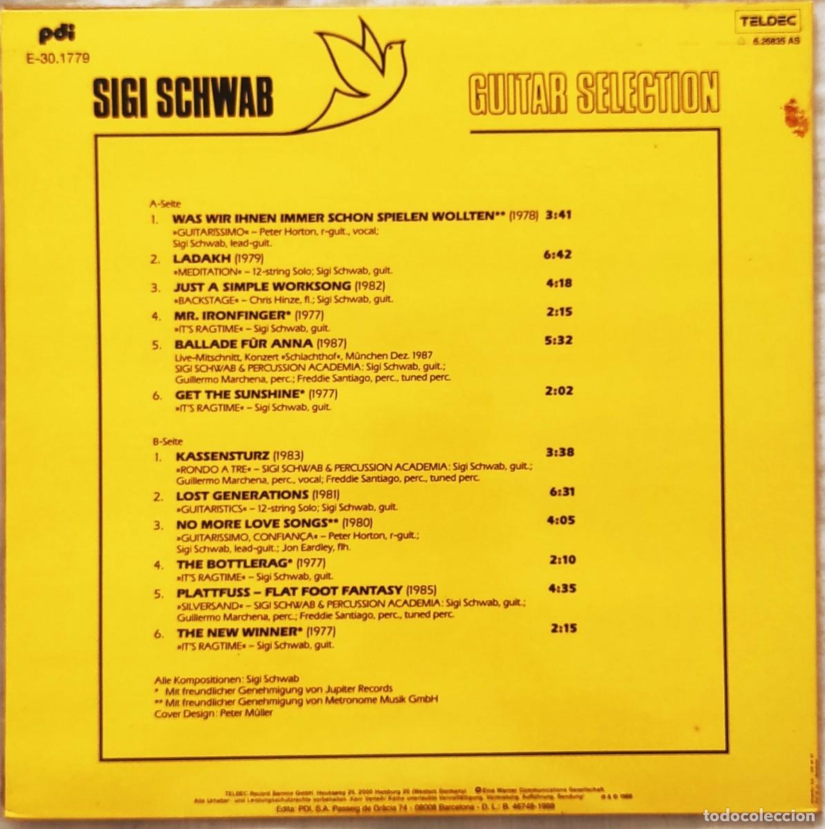 Discos de vinilo: Sigi Schwab: Guitar Selection - Foto 2