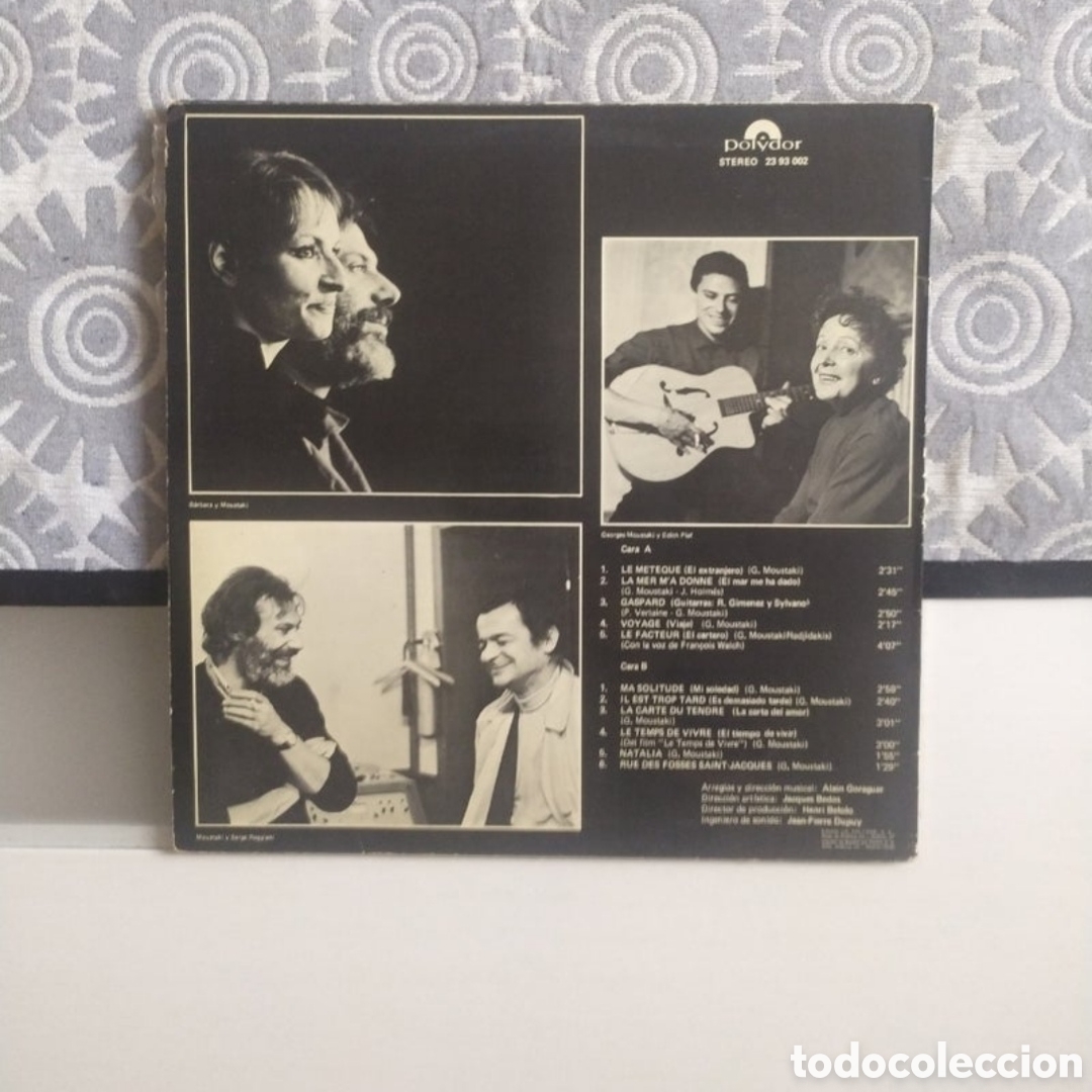 Discos de vinilo: Lp Georges Moustaki - Foto 2