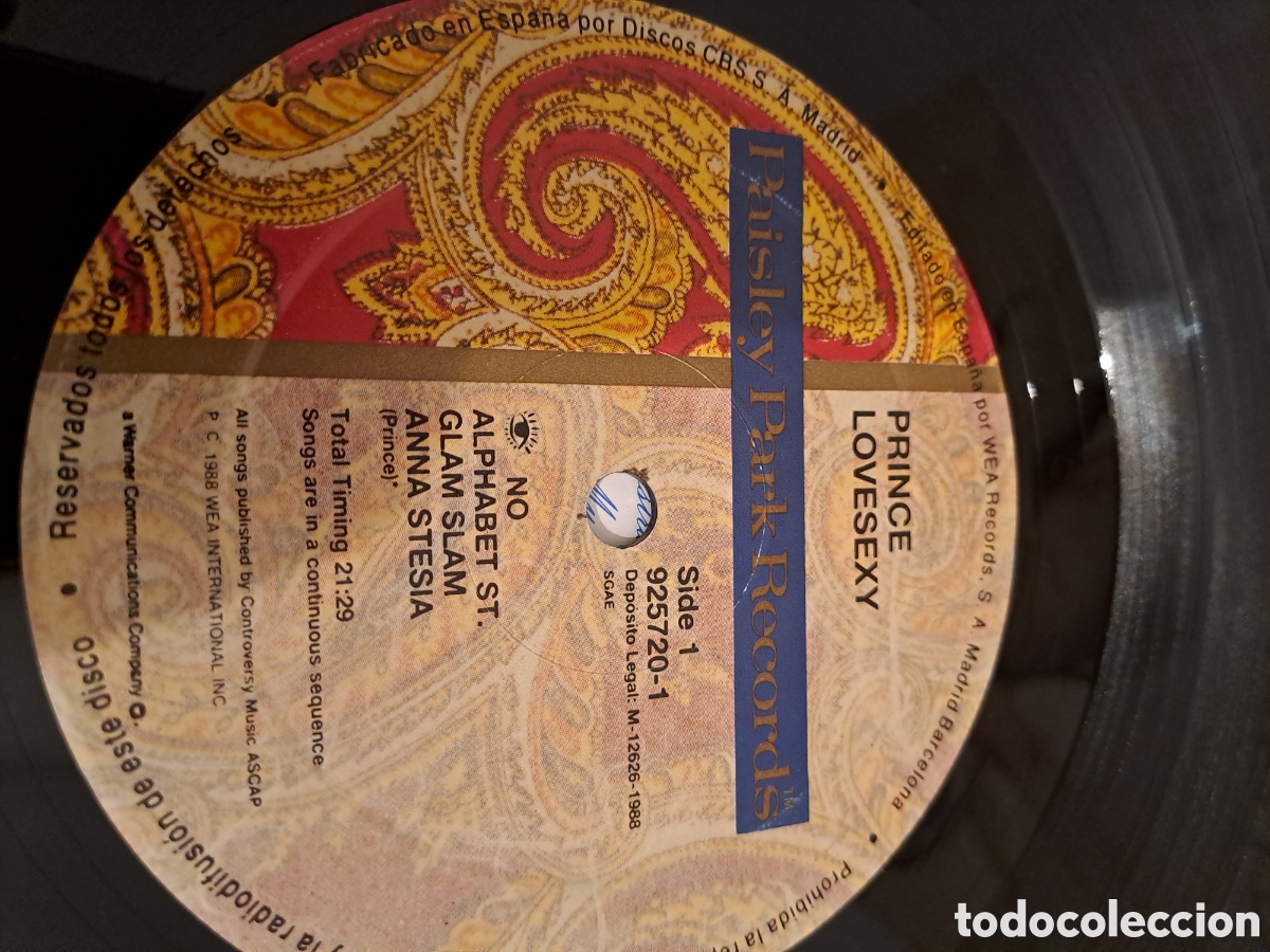 Discos de vinilo: *Prince&nbsp;&ndash;&nbsp;Lovesexy. LA.4 - Foto 5