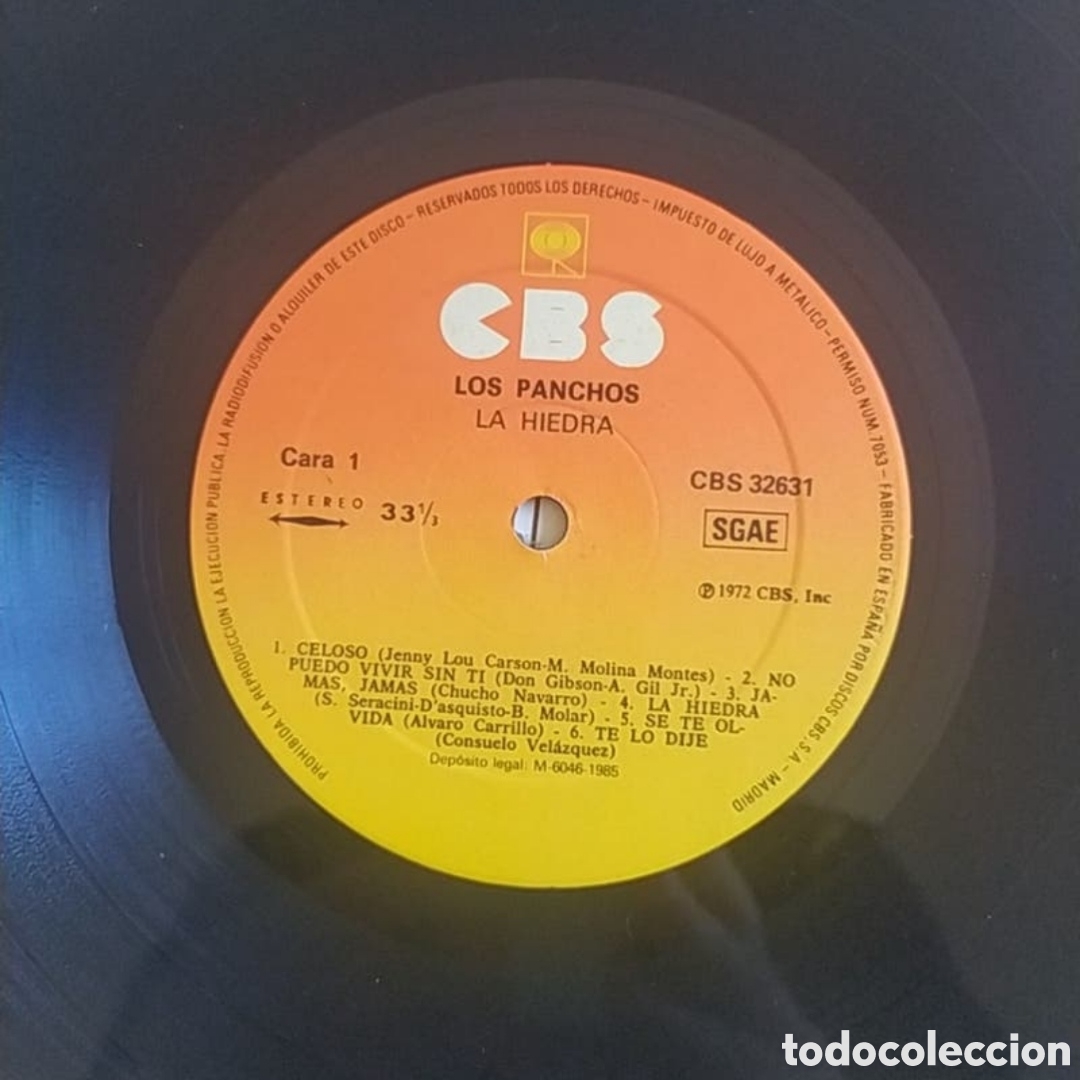 Discos de vinilo: Lp Los Panchos. La hiedra - Foto 3