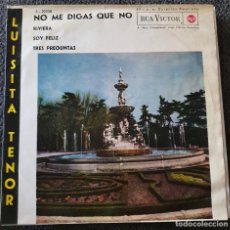 Discos de vinilo: LUISITA TENOR - EP SPAIN 1962 -NO ME DIGAS QUE NO +3 - CHICA YE-YE ESPAÑOLA. Lote 368416756