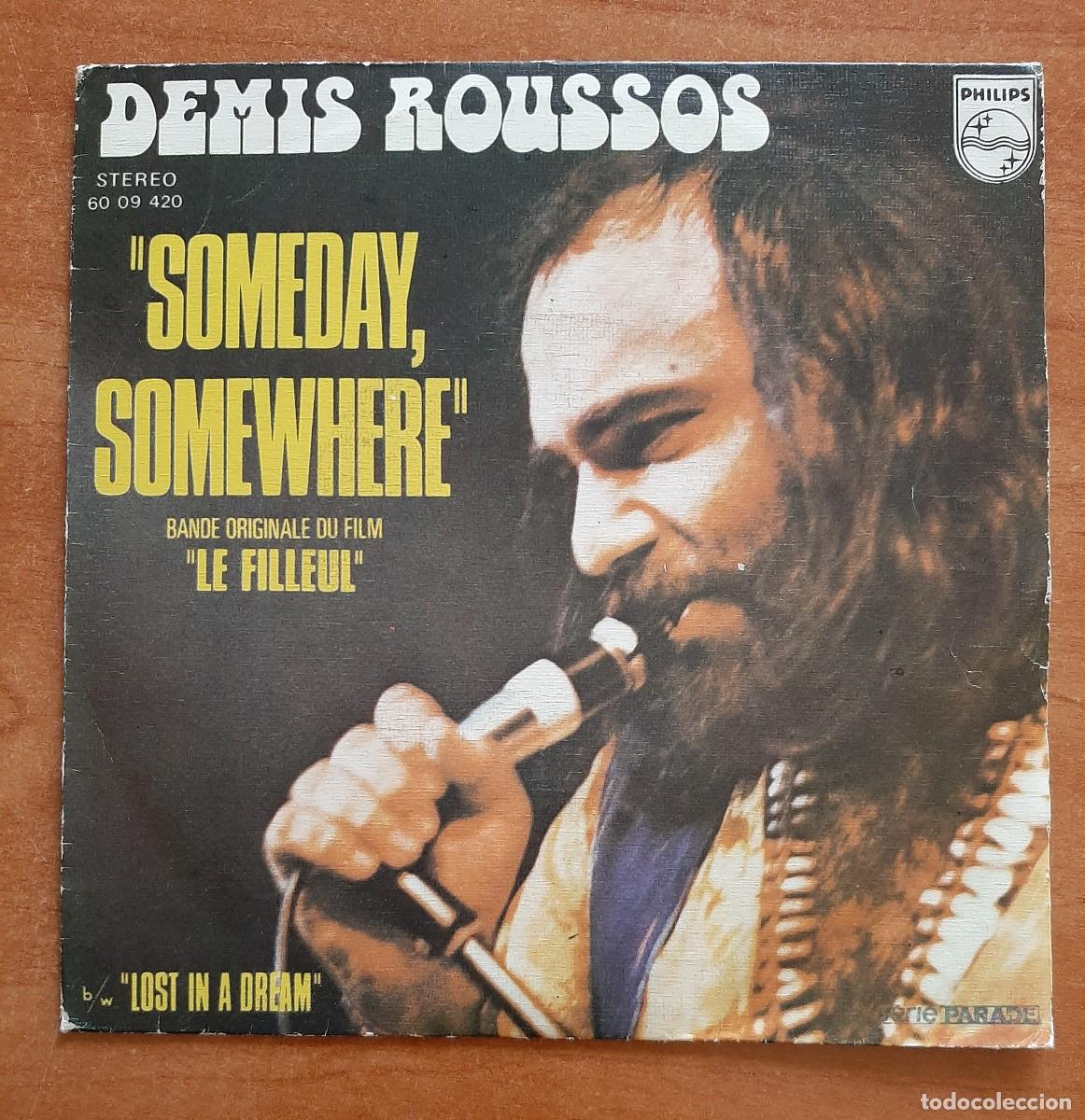 Discos de vinilo: DEMIS ROUSSOS - SOMEDAY,SOMEWHERE - Foto 1