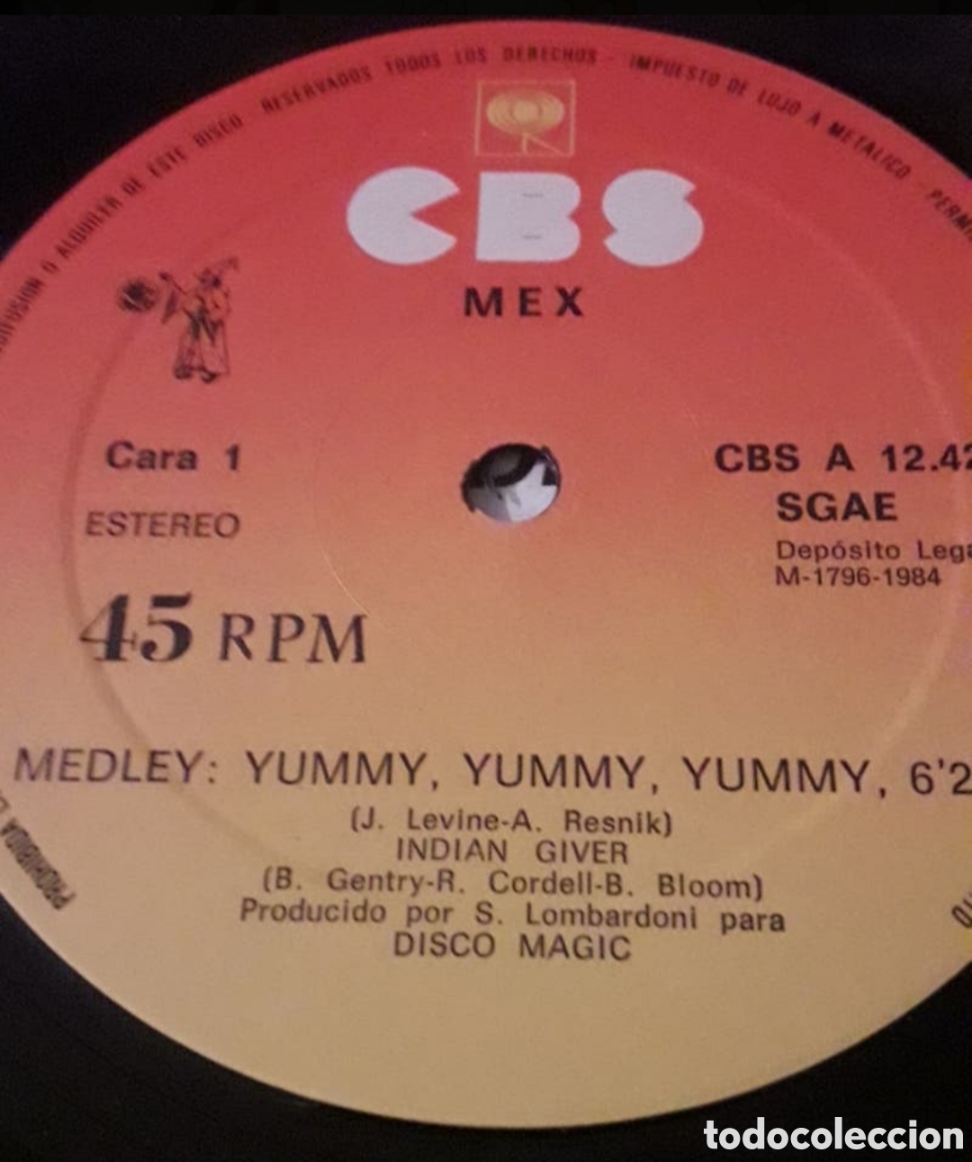 Discos de vinilo: Maxi single Mex.&nbsp;Yummy Giver - Foto 3