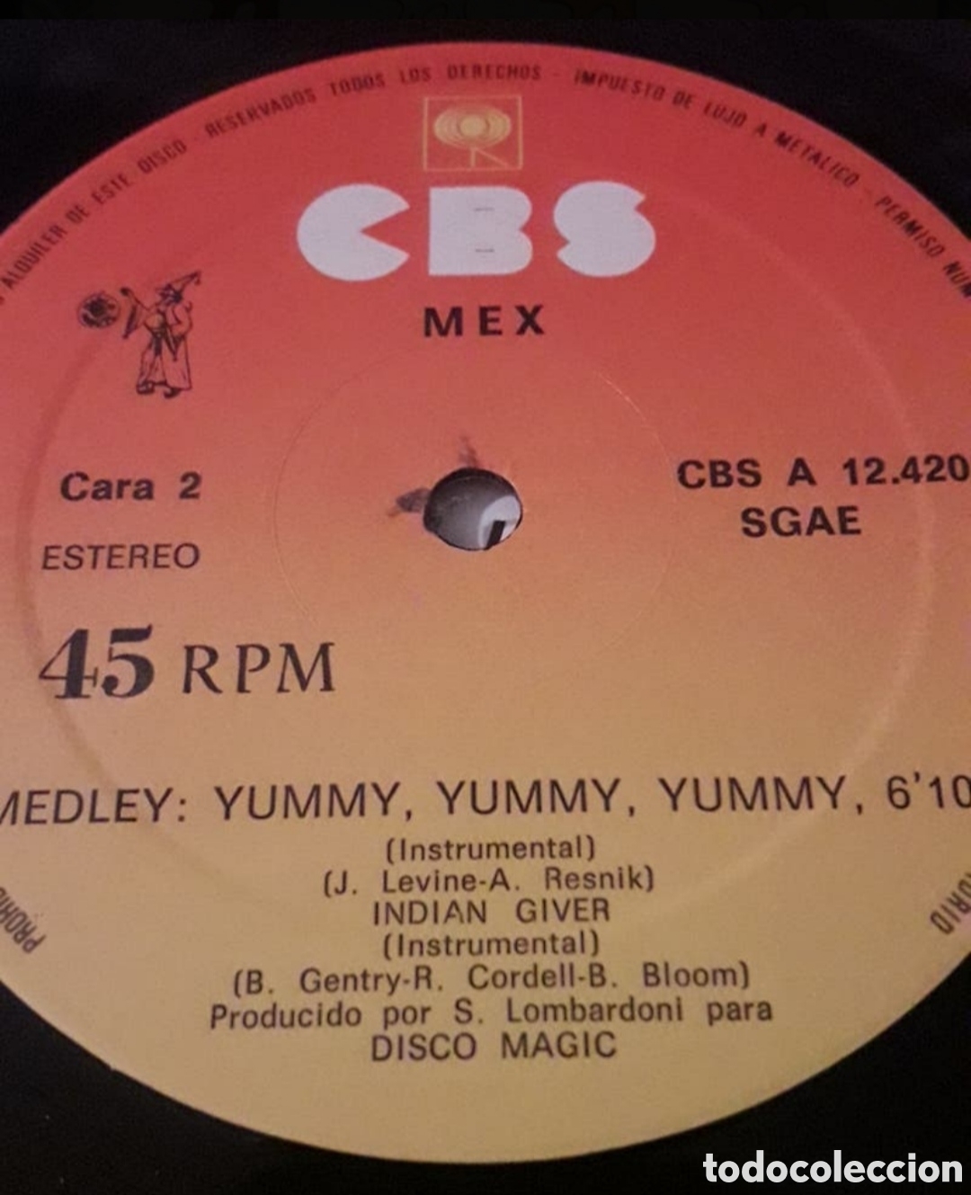 Discos de vinilo: Maxi single Mex.&nbsp;Yummy Giver - Foto 4