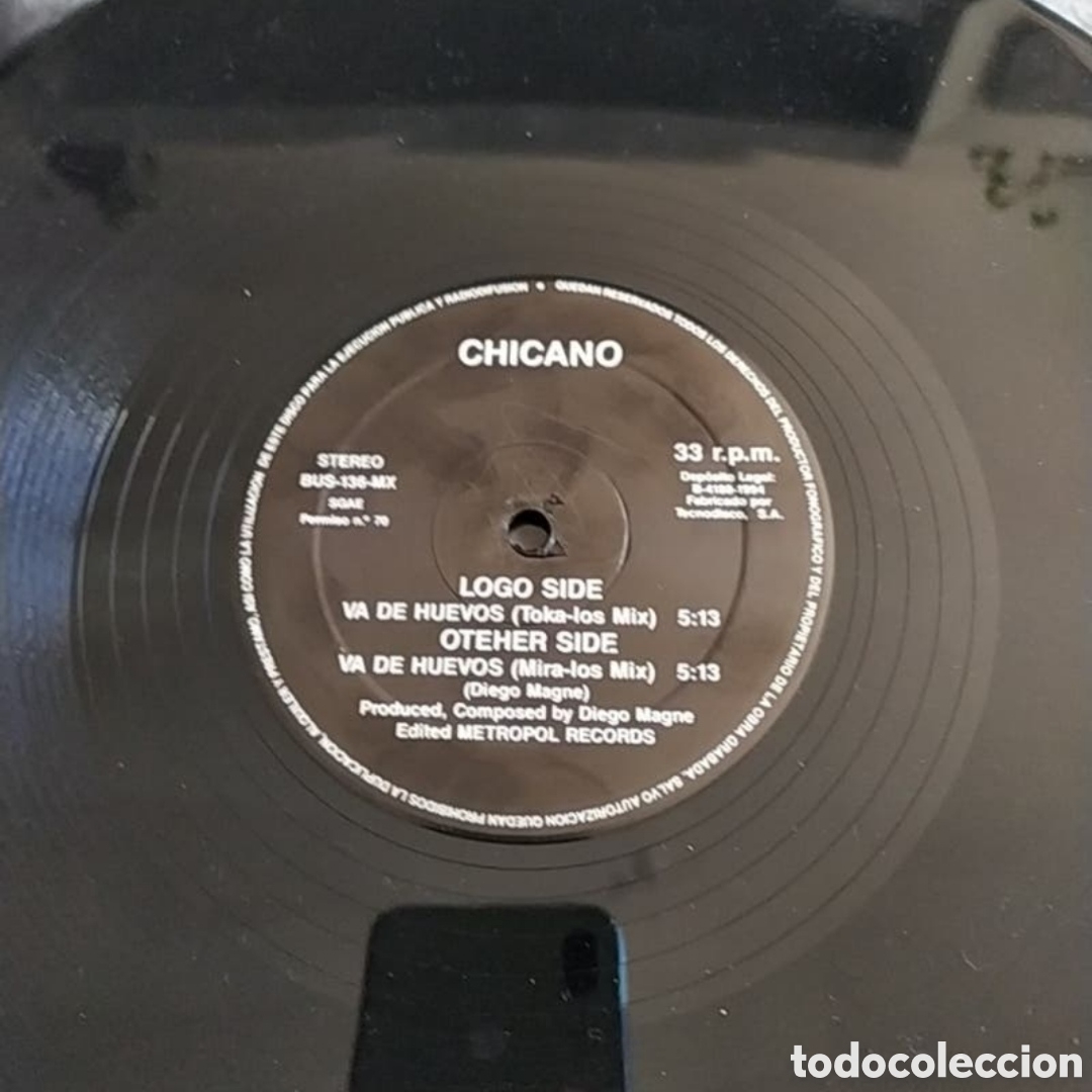 Discos de vinilo: Maxi single Chicano. Va de huevos - Foto 3