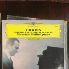 Discos de vinilo: CHOPIN. ESTUDIOS PARA PIANO OP. 10 Y 25 MAURIZIO POLLINI, PIANO 1984 LP DEUTSCHE GRAMOFON SPAIN 25