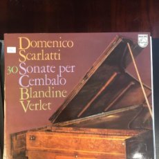 Discos de vinilo: DOMENICO SCARLATTI 30 SONATE PER CEMBALO. BLANDINE VERLET 1979 2 LP PHILIPS SPAIN 6768 650