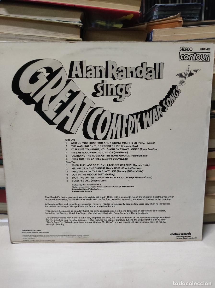 Discos de vinilo: Alan Randall &ndash; Great Comedy War Songs - Foto 2