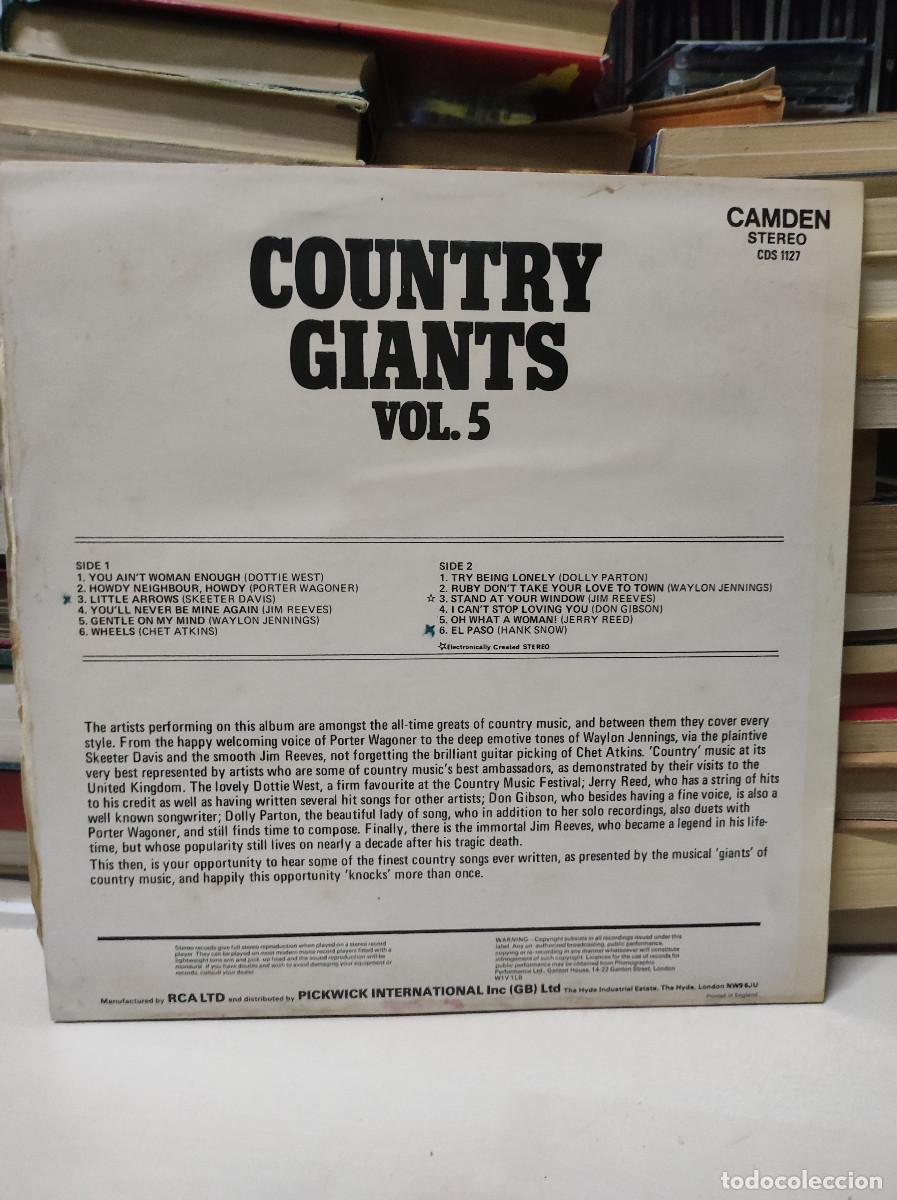 Discos de vinilo: Country Giants Vol. 5 - Foto 2