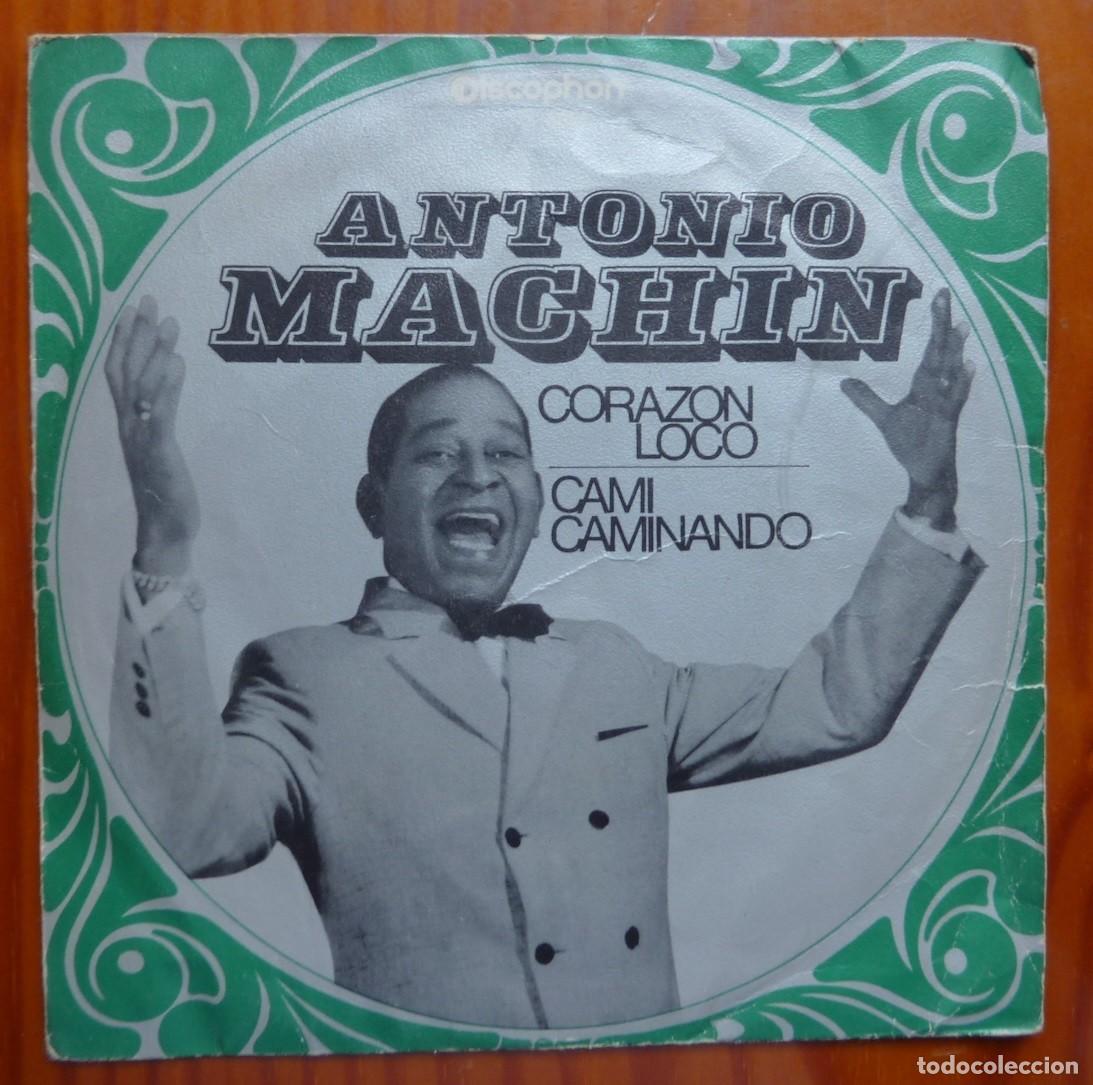 Discos de vinilo: ANTONIO MACHIN / CORAZON LOCO / 1969 / SINGLE - Foto 1