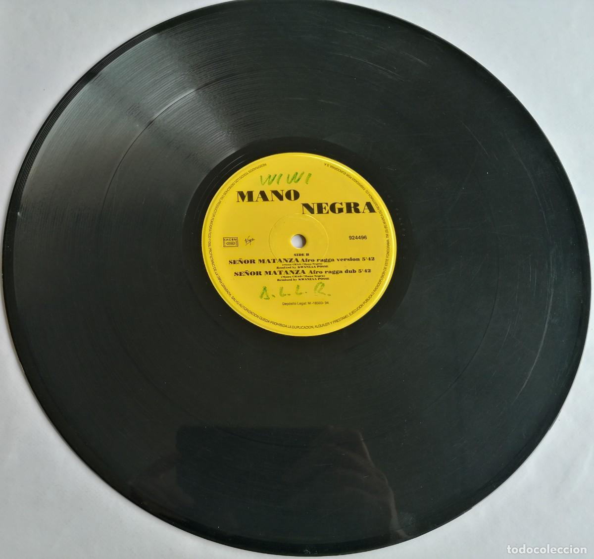 Discos de vinilo: Mano Negra, Se&ntilde;or Matanza, Virgin 924496 - Foto 3