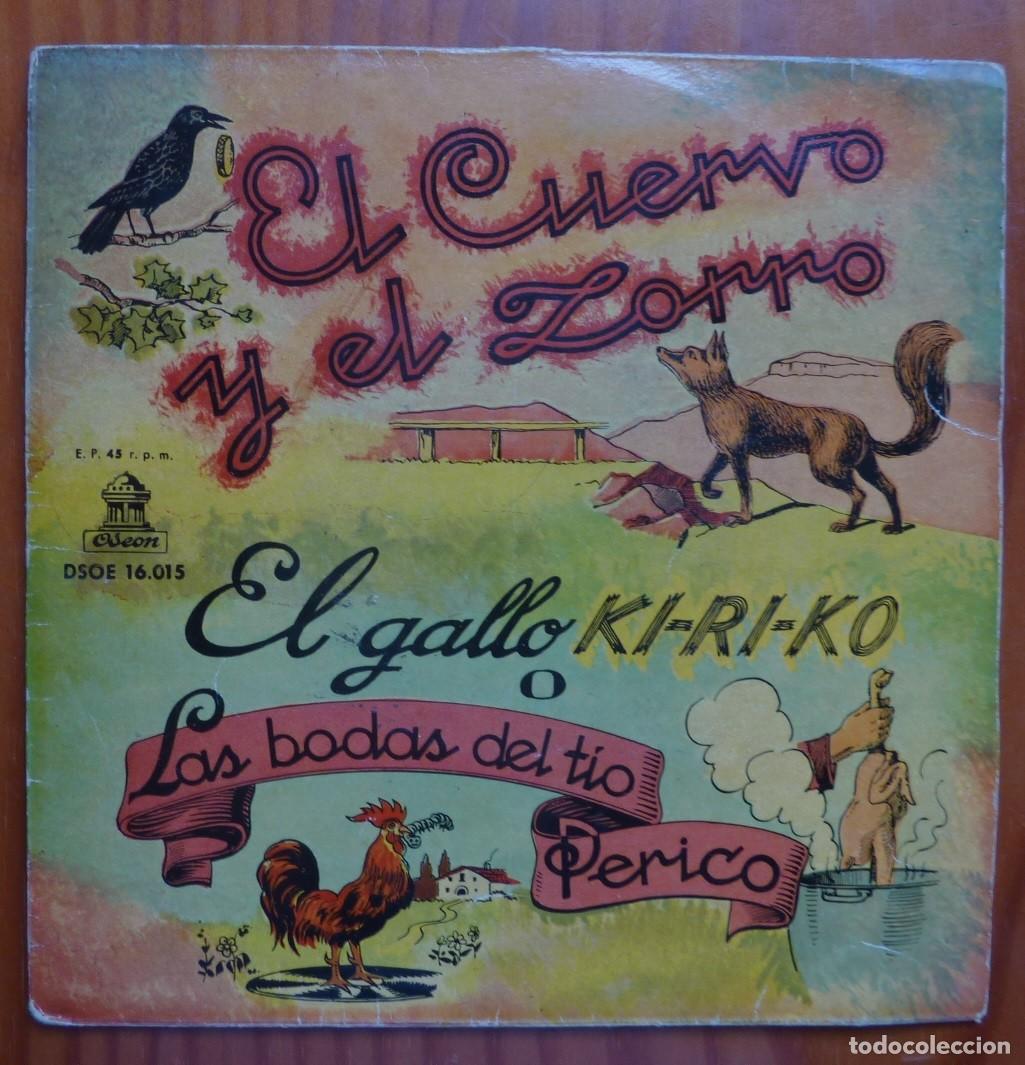 Discos de vinilo: EL CUERVO Y EL ZORRO / CUENTOS / EP - Foto 1