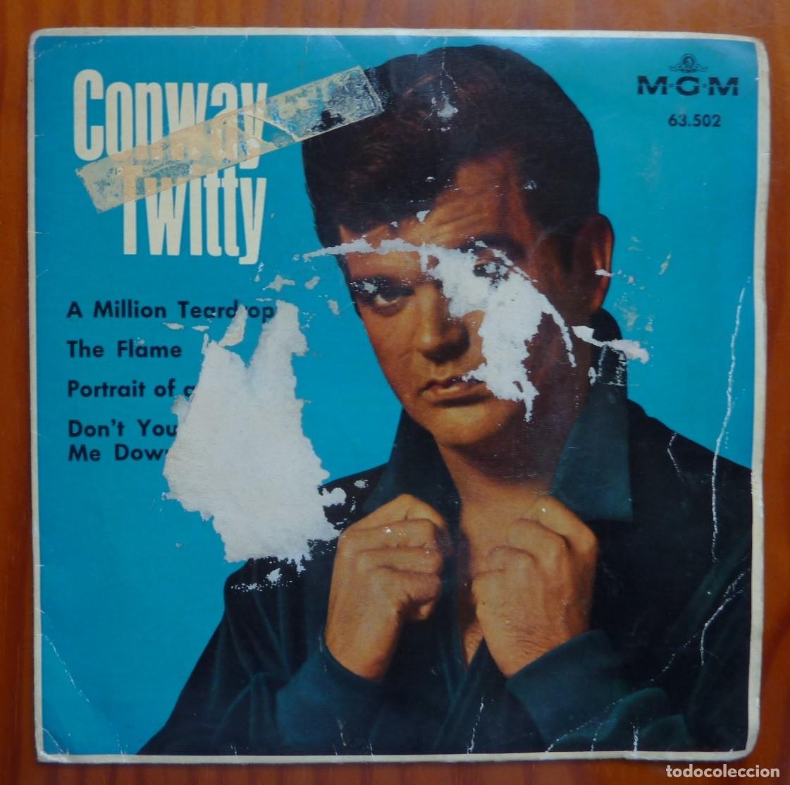 Discos de vinilo: CONWAY TWITTY / A MILLION TEARDROPS+3 / 1963 / EP - Foto 1