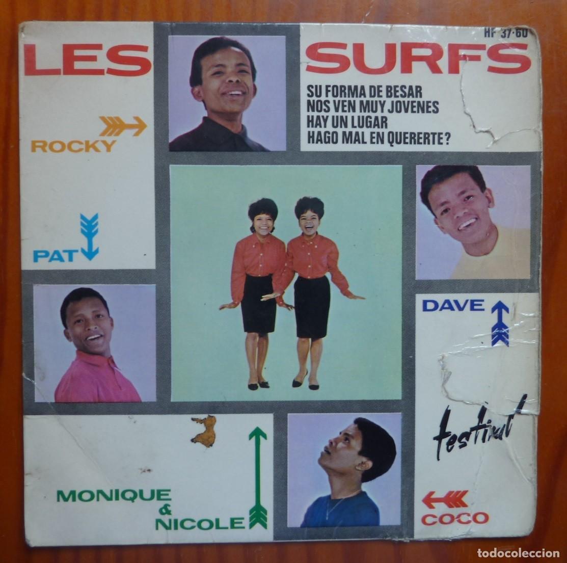 Discos de vinilo: LES SURFS / SU FORMA DE BESAR+3 / 1964 / EP - Foto 1