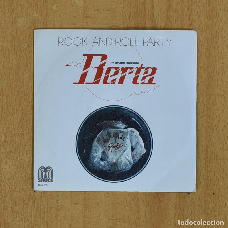 Discos de vinilo: BERTA - ROCK AND ROLL PARTY - SINGLE - Foto 1