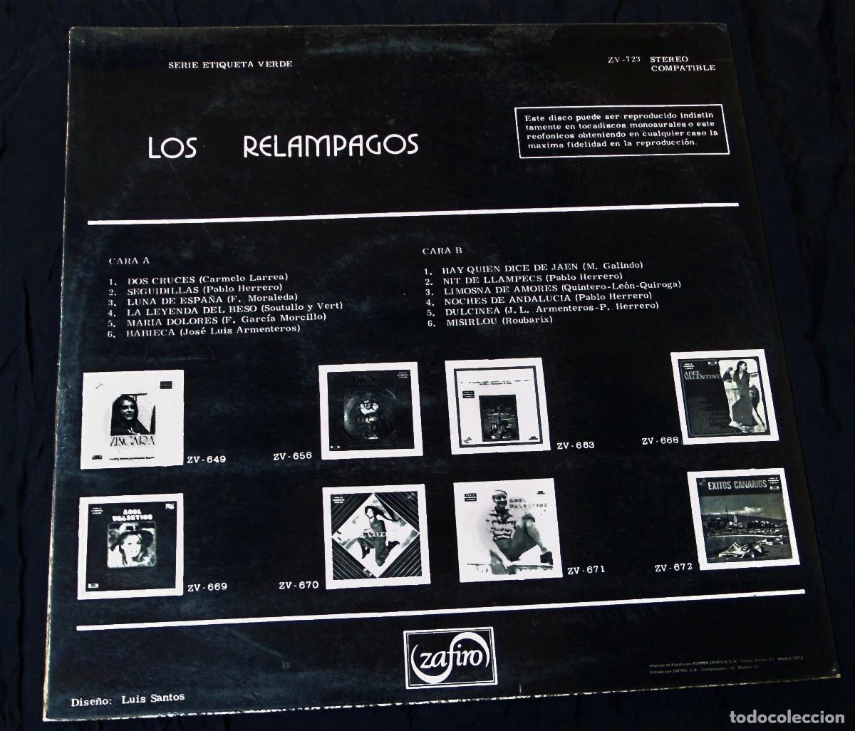 Discos de vinilo: los relampagos - dos cruces lp 1973 - Foto 2
