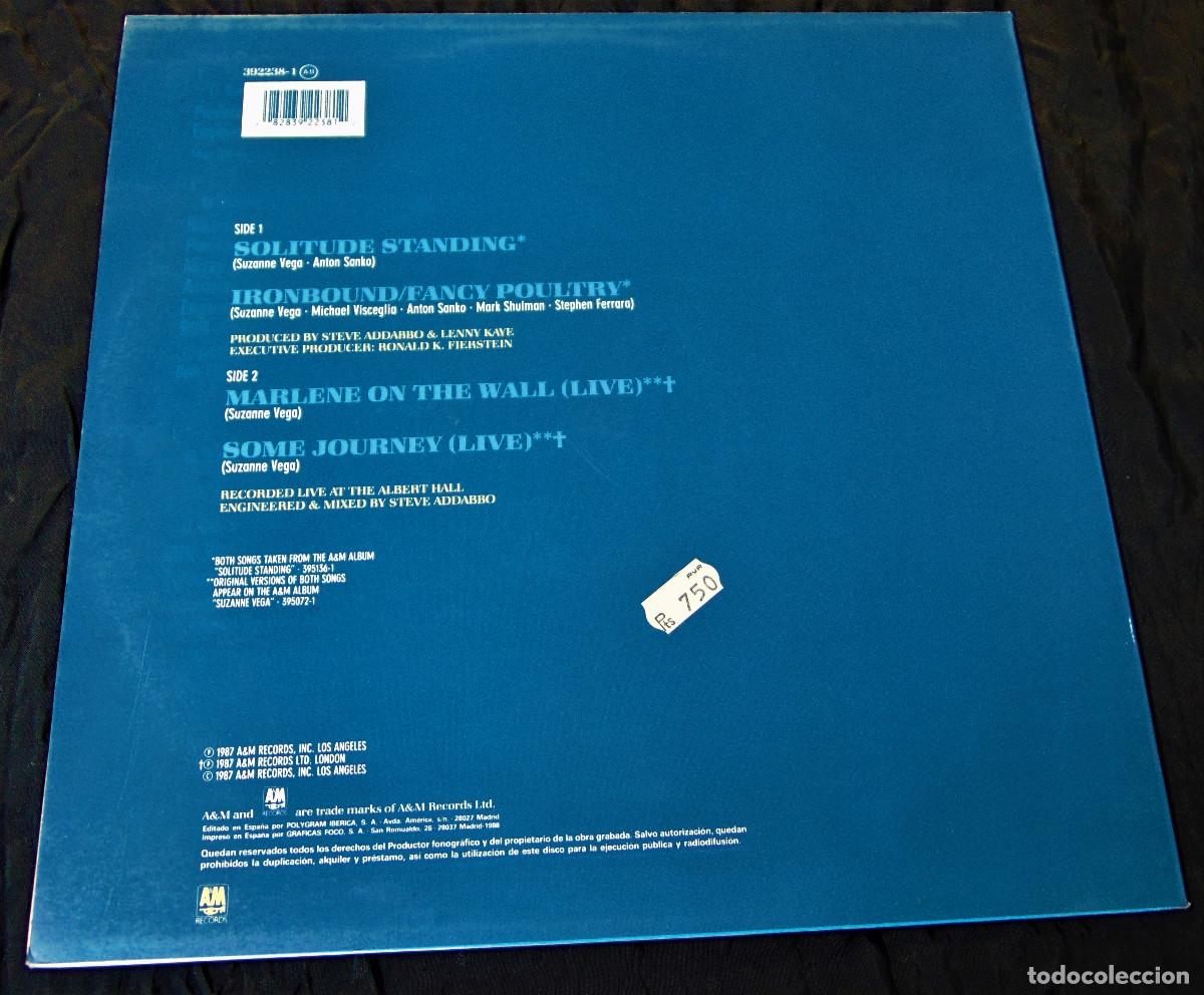 Discos de vinilo: Suzanne Vega &ndash; Solitude Standing - MAXISINGLE 1987 - Foto 2