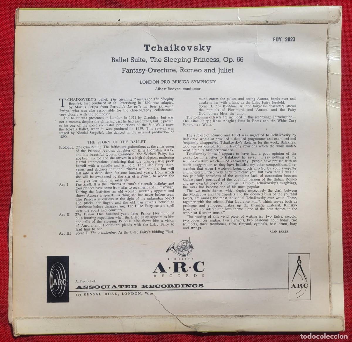 Discos de vinilo: Tchaikovsky,Ballet suite, disco de vinilo, hecho en Inglaterra - Foto 3