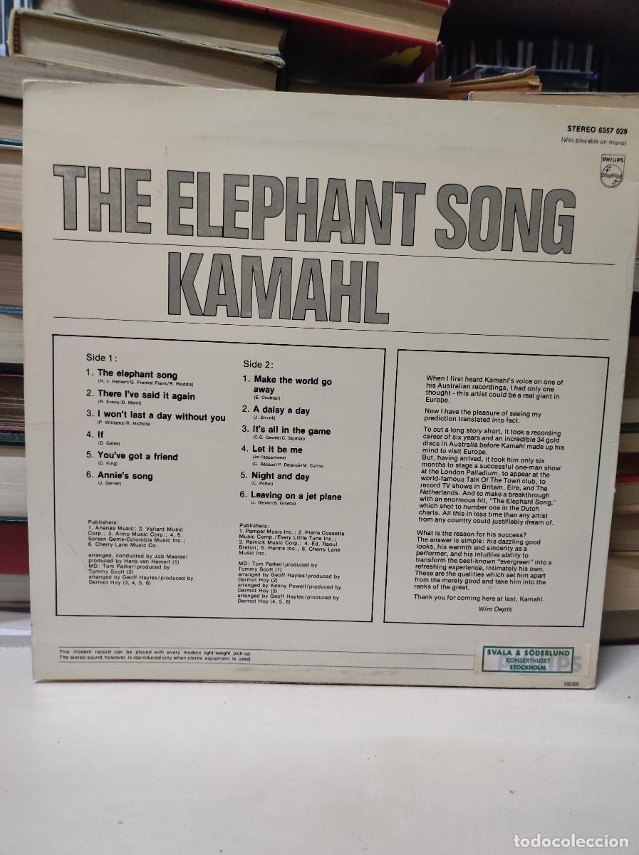 Discos de vinilo: Kamahl &ndash; The Elephant Song - Foto 2
