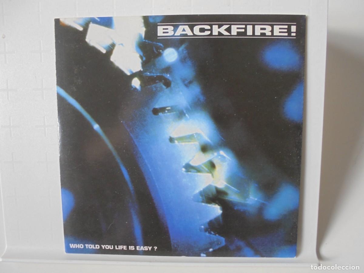 Discos de vinilo: BACKFIRE. WHO TOLD YOU LIFE IS EASY? SINGLE DE VINILO BLANCO. - Foto 1