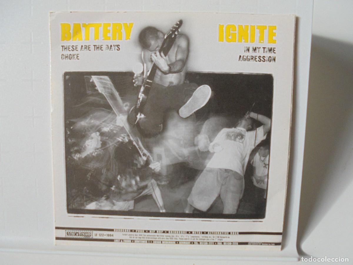 Discos de vinilo: BATTERY IGNITE. SINGLE DE VINILO. - Foto 2