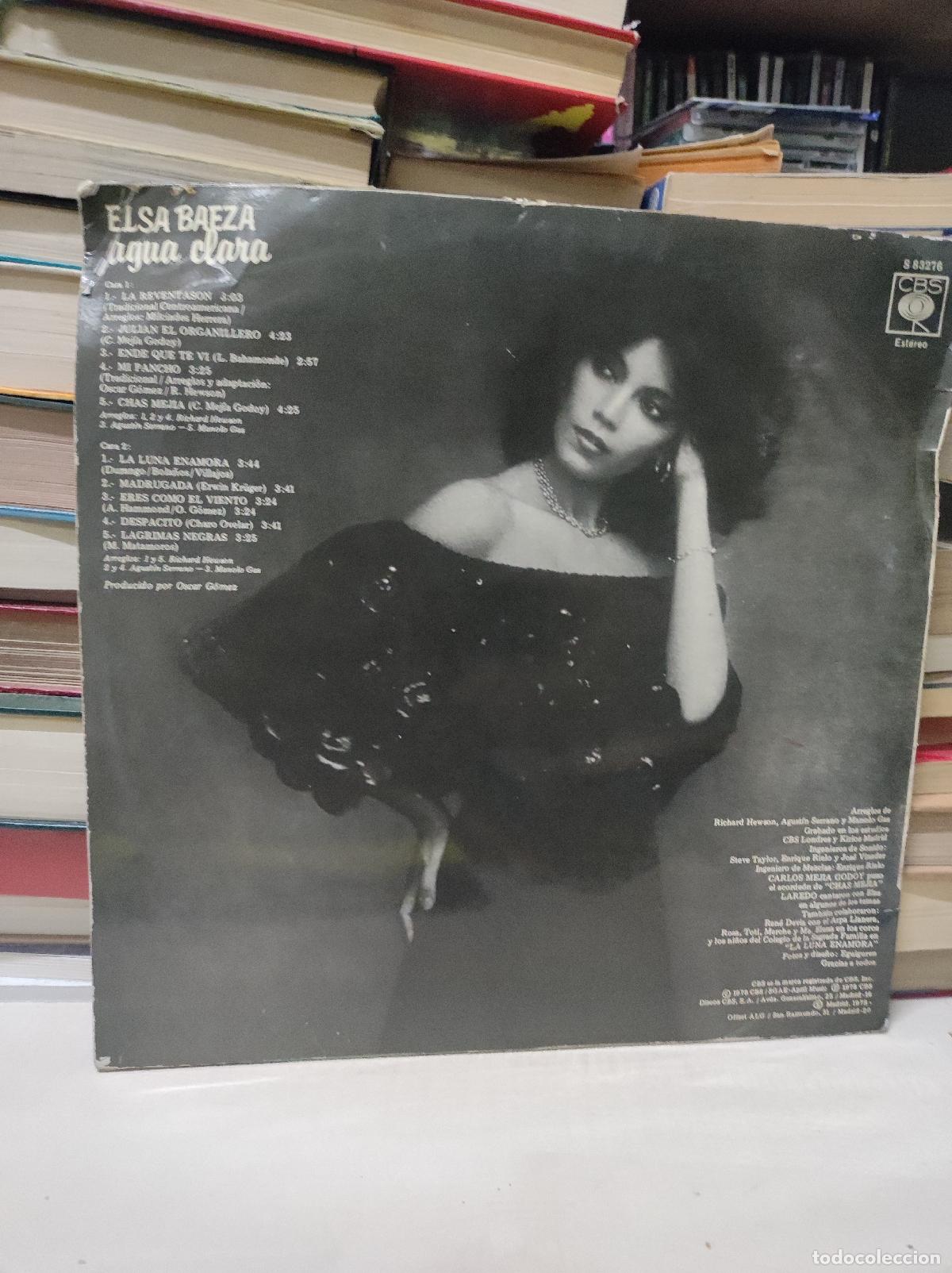 Discos de vinilo: Elsa Baeza &ndash; Agua Clara - Foto 2