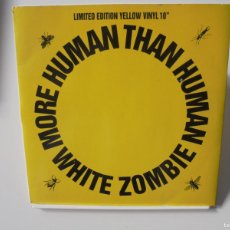 Discos de vinilo: WHITE ZOMBIE. MORE HUMAN THAN HUMAN. EP DE VINILO AMARILLO.. Lote 368563966