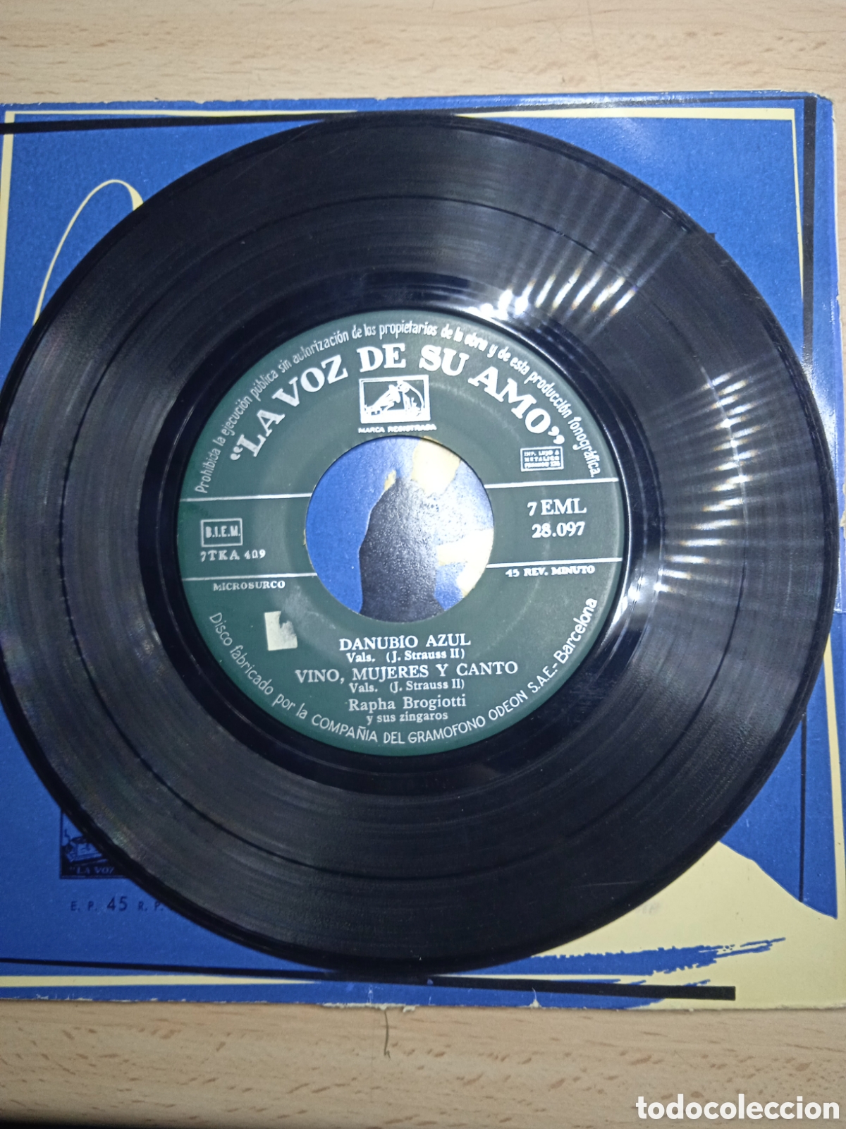 Discos de vinilo: EP 7&rdquo; Rafha Brogiotti y sus Zingaros.Valses. - Foto 4
