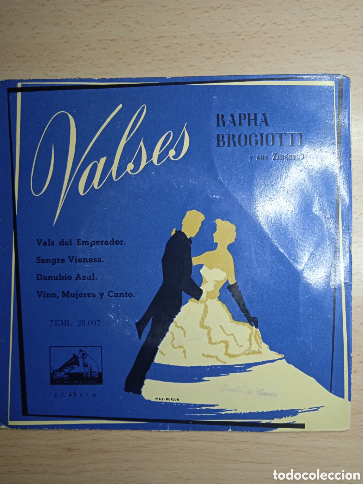 Discos de vinilo: EP 7&rdquo; Rafha Brogiotti y sus Zingaros.Valses. - Foto 1