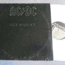 Discos de vinilo: AC/DC : BACK IN BLACK (L.P.) ATLANTIC GERMANY - PORTADA EN RELIEVE !!. Lote 368595111