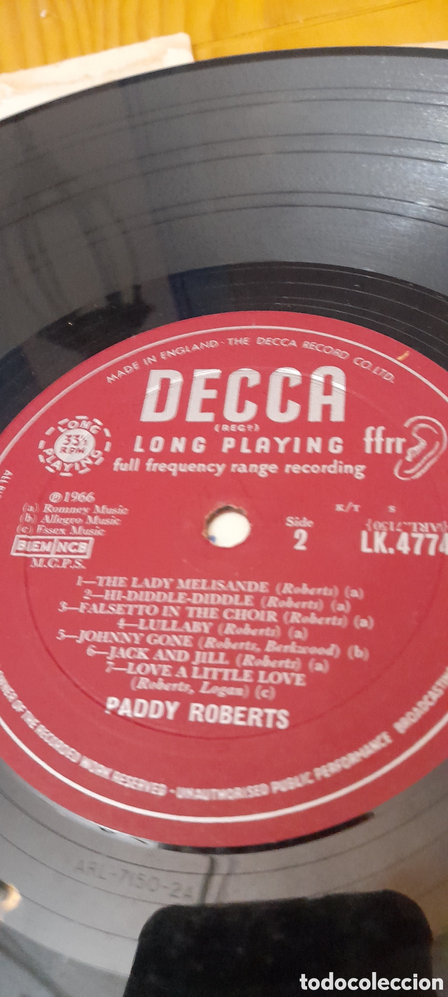 Discos de vinilo: Disco vinilo Paddy Roberts - Foto 3