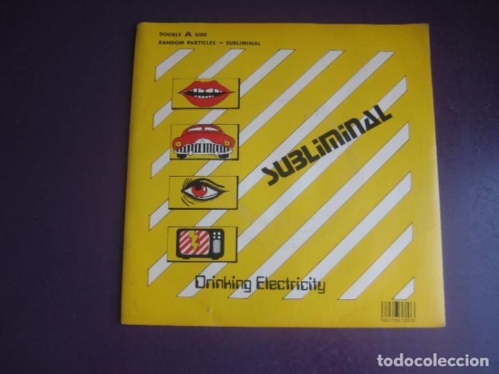 Discos de vinilo: Drinking Electricity &lrm;&ndash; Subliminal / Random Particles - Sg SURVIVAL 1981 - ELECTRONICA, TECNO, SYNTH - Foto 1