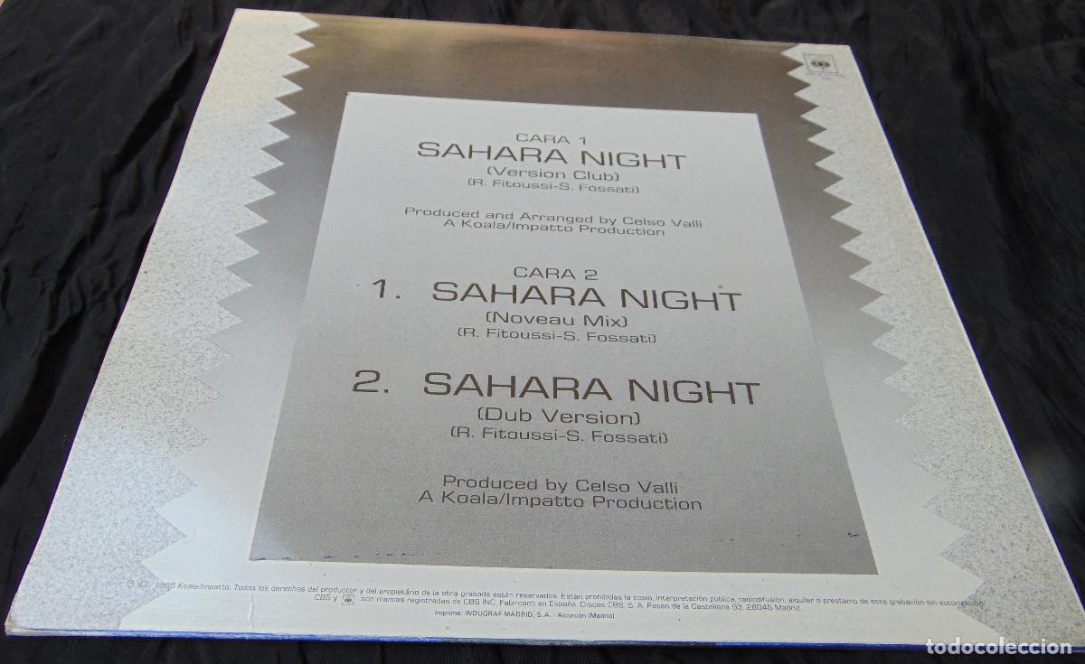 Discos de vinilo: F.R. David &ndash; Sahara Night - MAXISINGLE 1986 - Foto 2