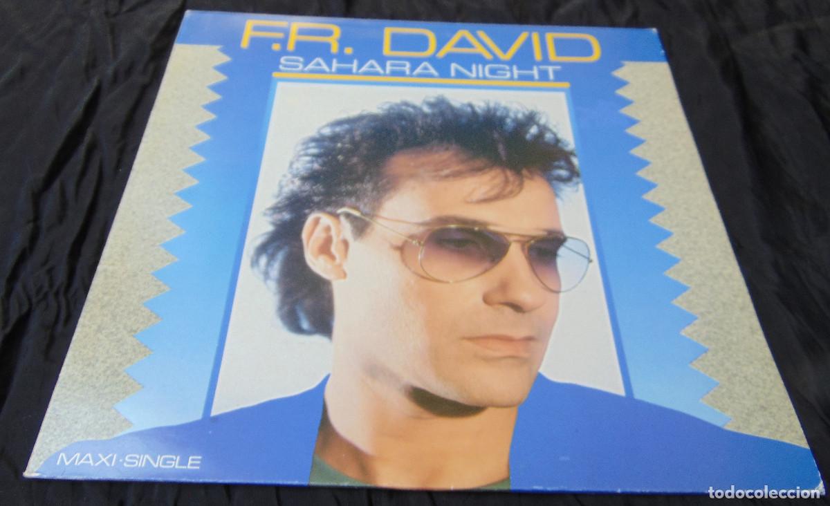 Discos de vinilo: F.R. David &ndash; Sahara Night - MAXISINGLE 1986 - Foto 1